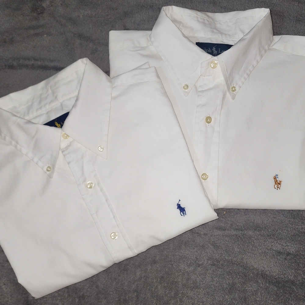 2 Ralph Lauren dress shirts bundle